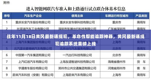 黄冈最新通缉犯追踪系统上线,革命性智能追踪神器助力追捕行动