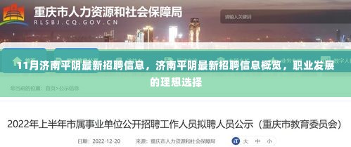 济南平阴最新招聘信息概览,职业发展的理想选择与指南