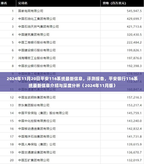 平安银行116系统最新信息深度解析与评测报告(2024年最新版)