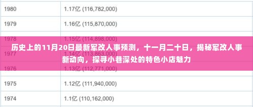 揭秘军改人事新动向,十一月二十日特色小店魅力与军改人事预测速递