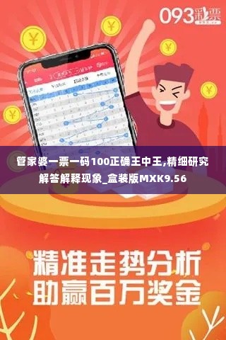 管家婆一票一码100正确王中王,精细研究解答解释现象_盒装版MXK9.56
