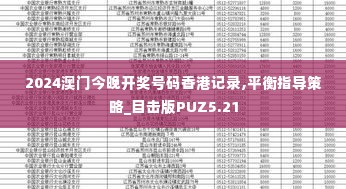2024澳门今晚开奖号码香港记录,平衡指导策略_目击版PUZ5.21