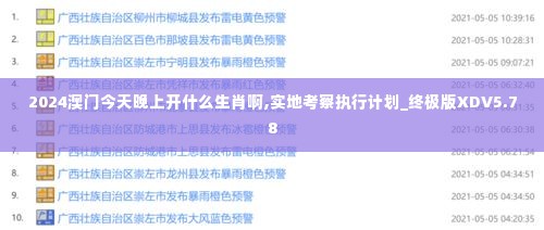 2024澳门今天晚上开什么生肖啊,实地考察执行计划_终极版XDV5.78