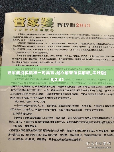 管家婆资料精准一句真言,耐心解答落实解释_毛坯版JBJ2.62