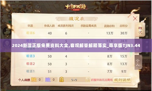 2024新澳正版免费资料大全,客观解答解释落实_尊享版TJN3.44