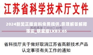 2024新奥正版资料免费提供,条理解答解释落实_明星版LKB3.65