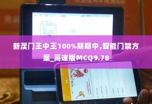 新澳门王中王100%期期中,智能门禁方案_高速版MCQ9.78