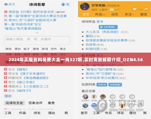 2024年正版资料免费大全一肖327期,实时更新解释介绍_OZN4.56