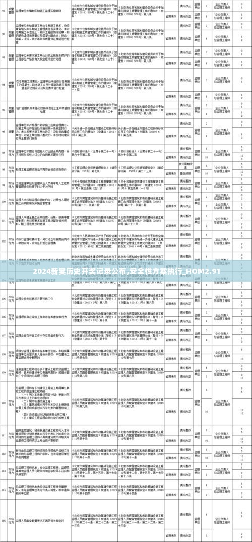 2024新奥历史开奖记录公布,安全性方案执行_HOM2.91