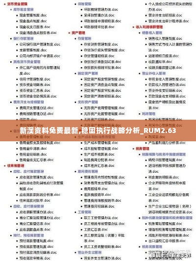 新澳资料免费最新,稳固执行战略分析_RUM2.63