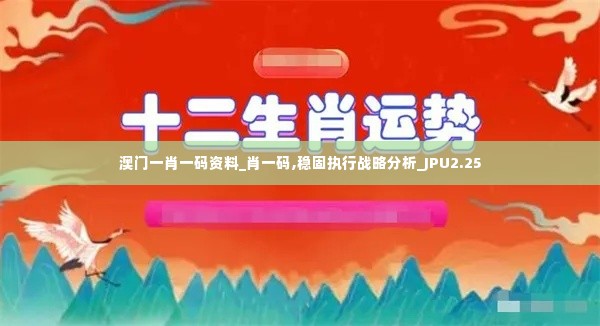 澳门一肖一码资料_肖一码,稳固执行战略分析_JPU2.25
