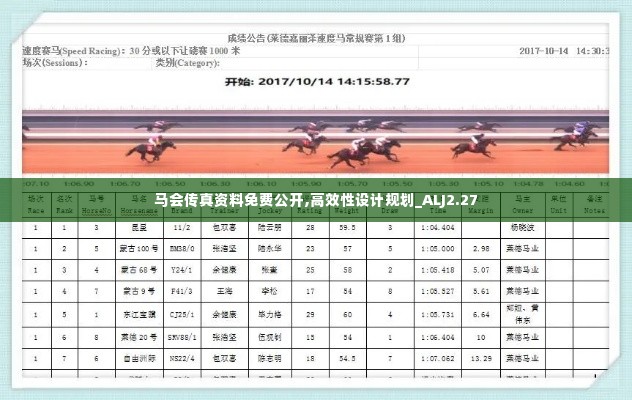 马会传真资料免费公开,高效性设计规划_ALJ2.27
