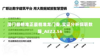 澳门最精准正最精准龙门蚕,实证分析细明数据_AEZ2.56