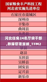 河北任免24名厅级干部,数据管理策略_TFM2.87