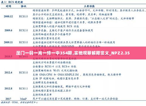 澳门一码一肖一恃一中354期,实地观察解释定义_NPZ2.35