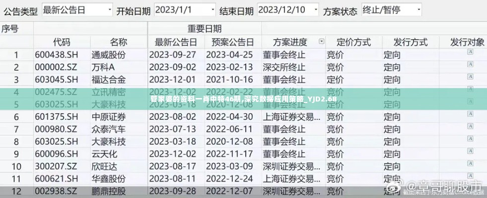 管家婆的资料一肖中特46期,深究数据应用策略_YJD2.68