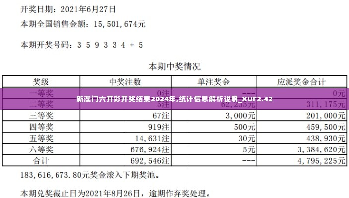 新澳门六开彩开奖结果2024年,统计信息解析说明_XUF2.42