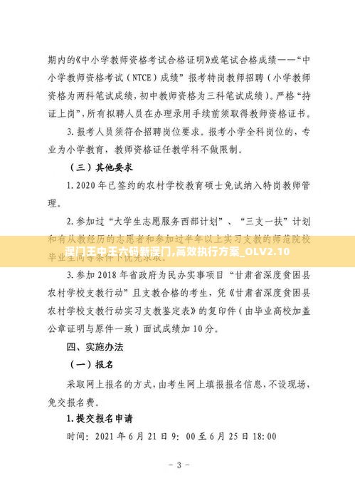 澳门王中王六码新澳门,高效执行方案_OLV2.10