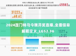 2024澳门特马今晚开奖直播,全面信息解释定义_LGS2.36