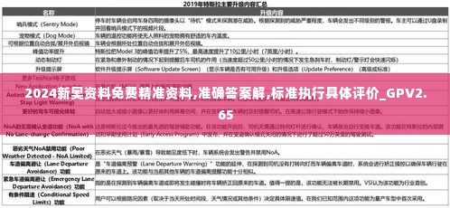 2024新奥资料免费精准资料,准确答案解,标准执行具体评价_GPV2.65