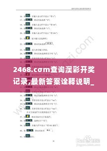 2468.cσm查询澳彩开奖记录,最新答案诠释说明_SWT2.87