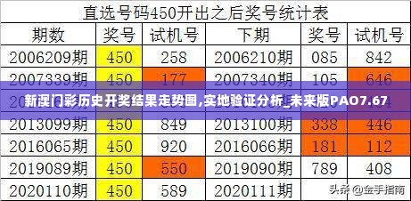 新澳门彩历史开奖结果走势图,实地验证分析_未来版PAO7.67