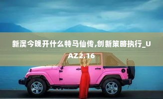 新澳今晚开什么特马仙传,创新策略执行_UAZ2.16