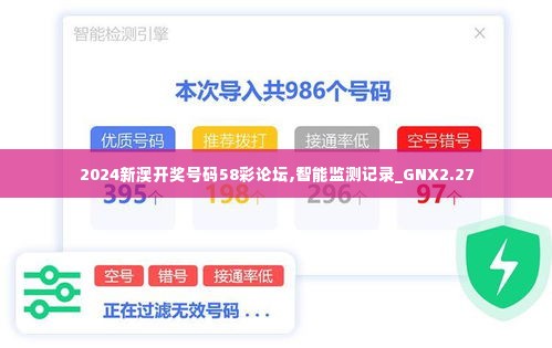 2024新澳开奖号码58彩论坛,智能监测记录_GNX2.27