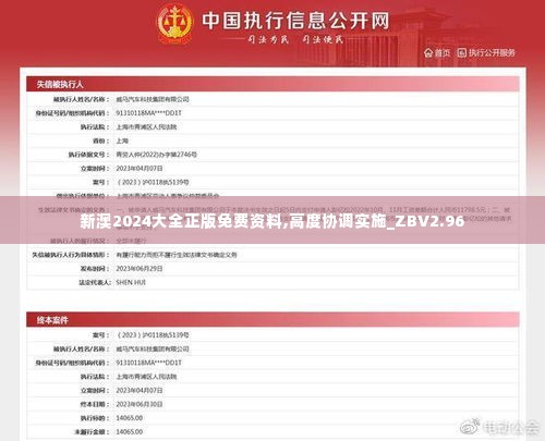 新澳2024大全正版免费资料,高度协调实施_ZBV2.96