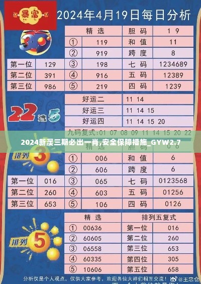 2024新澳三期必出一肖,安全保障措施_GYW2.7