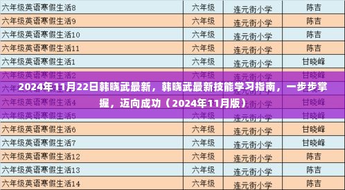 韩晓武最新技能学习指南,迈向成功的关键步骤(韩晓武最新学习指南更新版 2024年)