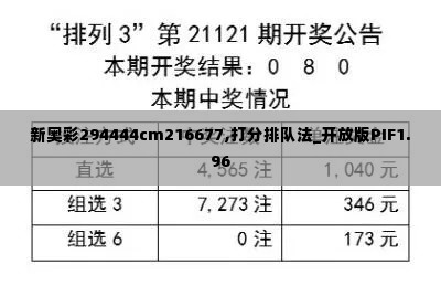 新奥彩294444cm216677,打分排队法_开放版PIF1.96