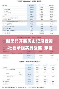 新奥码开奖历史记录查询,社会承担实践战略_穿戴版RVR1.6