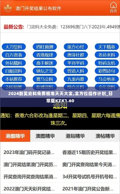 2024新奥资料免费精准天天大全,全方位操作计划_日常版KZK1.60