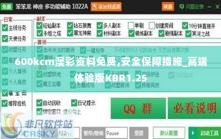 600kcm澳彩资料免费,安全保障措施_高端体验版KBR1.25