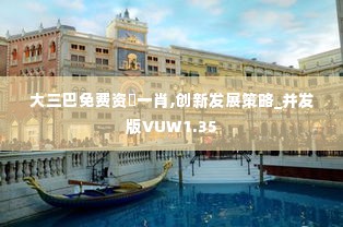 大三巴免费资枓一肖,创新发展策略_并发版VUW1.35