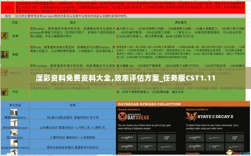 澳彩资料免费资料大全,效率评估方案_任务版CST1.11