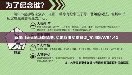 新澳门天天彩正版免费,实地应用实践解读_实用版AVR1.42