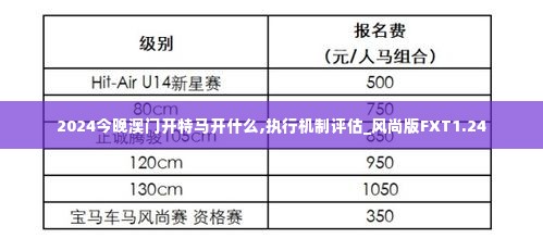 2024今晚澳门开特马开什么,执行机制评估_风尚版FXT1.24