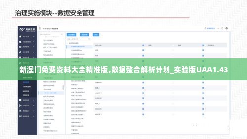 新澳门免费资料大全精准版,数据整合解析计划_实验版UAA1.43