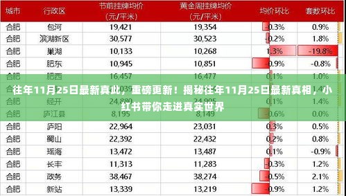 揭秘往年11月25日的真相,小红书带你走进真实世界的重磅更新!