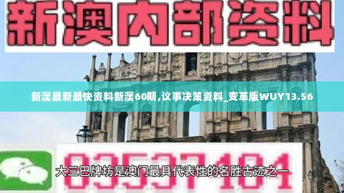新澳最新最快资料新澳60期,议事决策资料_变革版WUY13.56
