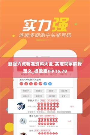 新澳六叔精准资料大全,实地观察解释定义_极致版IFP16.78