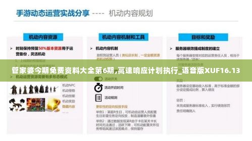 管家婆今期免费资料大全第6期,高速响应计划执行_语音版XUF16.13