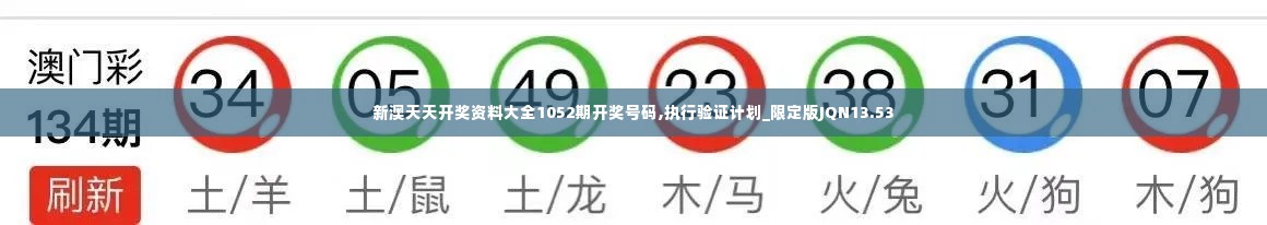 新澳天天开奖资料大全1052期开奖号码,执行验证计划_限定版JQN13.53