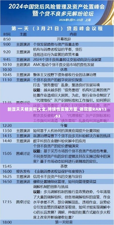 新澳天天精资科大全,持续性实施方案_体现版RAN13.63