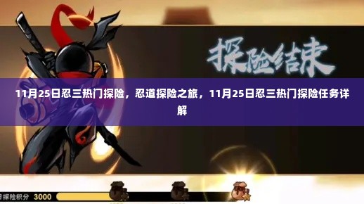 11月25日忍三热门探险任务详解,忍道探险之旅