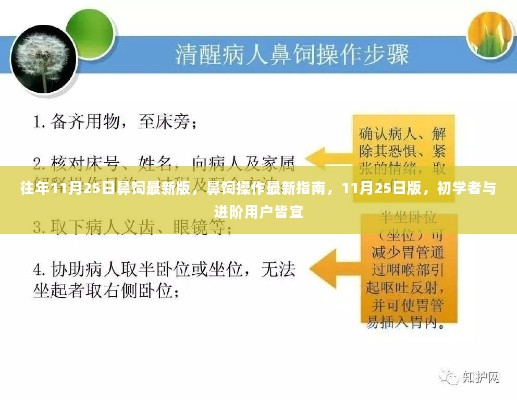 鼻饲操作最新指南,适用于初学者与进阶用户的11月25日版鼻饲教程更新发布