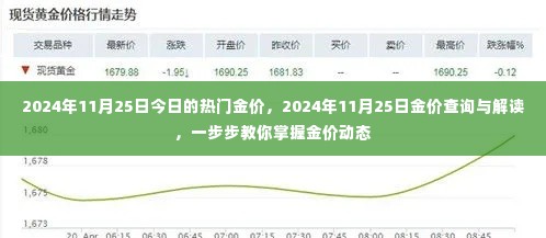掌握金价动态,今日热门金价解读与查询指南(2024年11月25日)
