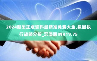 2024新奥正版资料最精准免费大全,稳固执行战略分析_沉浸版INR19.75